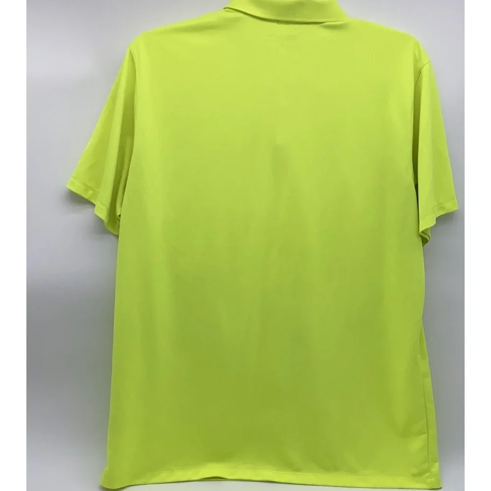 Nike Golf Dri Fit Polo Short XL Neon Yellow Athleisure Golfcore Performance Tour